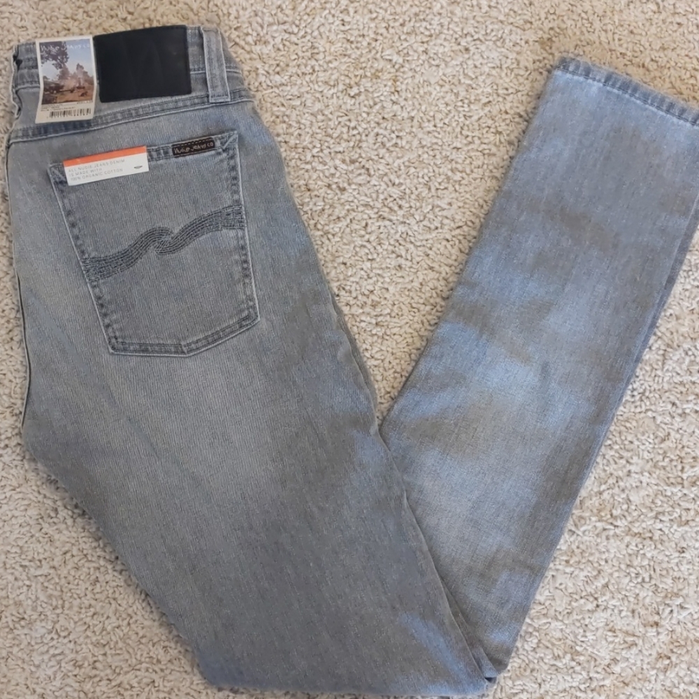 Nudie Jeans Skinny Lin Grey Beam